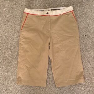 Celine Beige and White Shorts